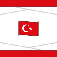 Turkey Flag Abstract Background Design Template. Turkey Independence Day Banner Social Media Post. Turkey Vector