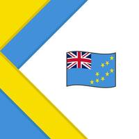 Tuvalu Flag Abstract Background Design Template. Tuvalu Independence Day Banner Social Media Post. Tuvalu Illustration vector