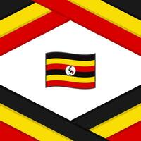 Uganda Flag Abstract Background Design Template. Uganda Independence Day Banner Social Media Post. Uganda Template vector