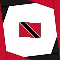 Trinidad And Tobago Flag Abstract Background Design Template. Trinidad And Tobago Independence Day Banner Social Media Post. Trinidad And Tobago Banner vector