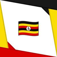 Uganda Flag Abstract Background Design Template. Uganda Independence Day Banner Social Media Post. Uganda Independence Day vector
