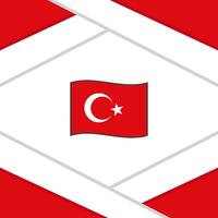 Turkey Flag Abstract Background Design Template. Turkey Independence Day Banner Social Media Post. Turkey Template vector