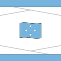 Micronesia Flag Abstract Background Design Template. Micronesia Independence Day Banner Social Media Post. Micronesia Vector
