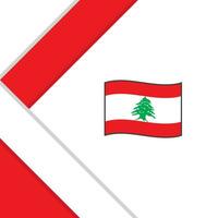 Lebanon Flag Abstract Background Design Template. Lebanon Independence Day Banner Social Media Post. Lebanon Illustration vector