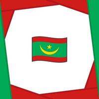 Mauritania Flag Abstract Background Design Template. Mauritania Independence Day Banner Social Media Post. Mauritania Banner vector
