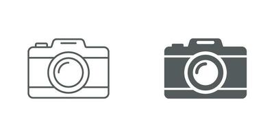 Camera icon in flat style. Photography vector illustration on isolated background. Photo sign business concept.