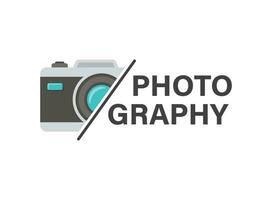 Camera icon in flat style. Photography vector illustration on isolated background. Photo sign business concept.