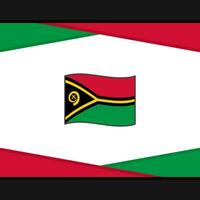 Vanuatu Flag Abstract Background Design Template. Vanuatu Independence Day Banner Social Media Post. Vanuatu Vector
