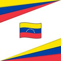 Venezuela Flag Abstract Background Design Template. Venezuela Independence Day Banner Social Media Post. Venezuela Design vector