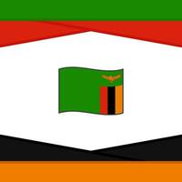 Zambia bandera resumen antecedentes diseño modelo. Zambia independencia día bandera social medios de comunicación correo. Zambia vector