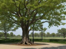 árbol hermosa cerca arriba imagen ai generado foto