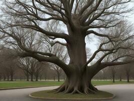 árbol hermosa cerca arriba imagen ai generado foto