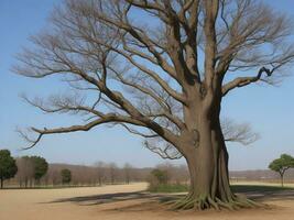 tree beautiful close up image ai generated photo