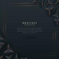 Black geometrical background. polygonal background vector