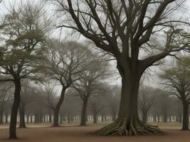 tree beautiful close up image ai generated photo