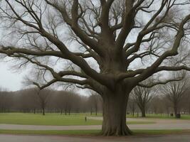 tree beautiful close up image ai generated photo