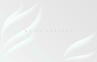 Modern White Abstract Texture Background, Geometry Concept with Space. Wave Gradient Design Style. Futuristic Technology Wallpaper Vector Illustration