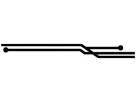 Geometric Line Technological with Dot vector