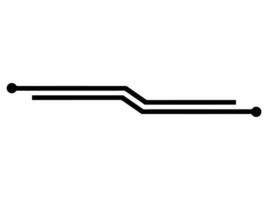 Futuristic Tech Line Border vector