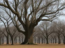 tree beautiful close up image ai generated photo