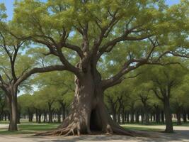 árbol hermosa cerca arriba imagen ai generado foto