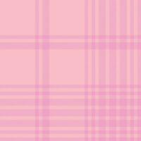 Plaid check pattern in pink. Seamless fabric texture. Tartan textile print. vector