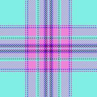 Plaid check pattern. Seamless fabric texture. Tartan textile print. vector