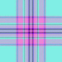 Plaid check pattern. Seamless fabric texture. Tartan textile print. vector