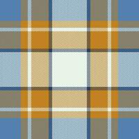 Plaid check pattern. Seamless fabric texture. Tartan textile print. vector