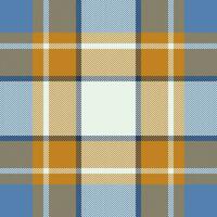 Plaid check pattern. Seamless fabric texture. Tartan textile print. vector