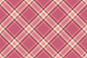 Check plaid texture of fabric vector seamless with a background pattern tartan textile.