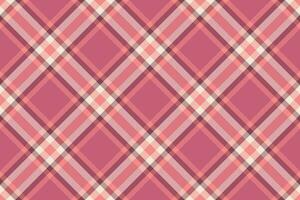 Check plaid texture of fabric vector seamless with a background pattern tartan textile.