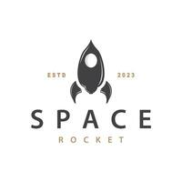 Space Rocket Logo Design, Space Vehicle Technology Vector, Simple Templet Modern Illustration vector