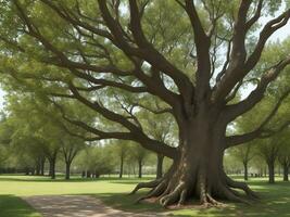 árbol hermosa cerca arriba imagen ai generado foto