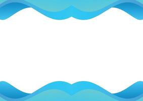 abstract wave blue background modern style design vector