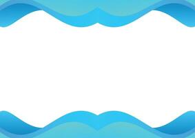 abstract wave blue background modern style design vector