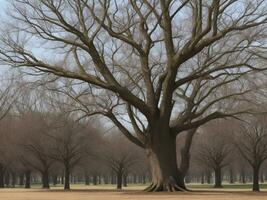 árbol hermosa cerca arriba imagen ai generado foto