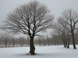 tree beautiful close up image ai generated photo