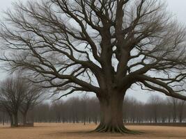 árbol hermosa cerca arriba imagen ai generado foto