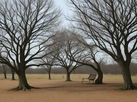 tree beautiful close up image ai generated photo