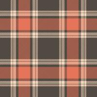 Plaid seamless pattern. Check fabric texture. Vector textile print.