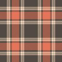 Plaid seamless pattern. Check fabric texture. Vector textile print.