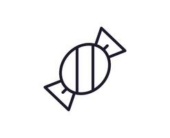 Single line icon of candy High quality vector illustration for design, web sites, internet shops, online books etc. Editable stroke in trendy flat style isolated on white background