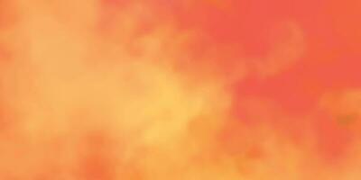 Red, Yellow Watercolor Background. Yellow and Orange Sky with Clouds in the Background. Fire Background vector