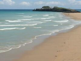 beach beautiful close up image ai generated photo
