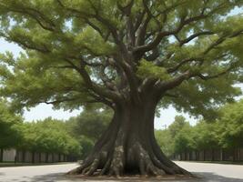 árbol hermosa cerca arriba imagen ai generado foto