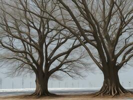 árbol hermosa cerca arriba imagen ai generado foto