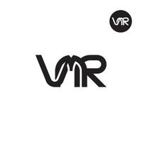 letra vmr monograma logo diseño vector