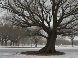 tree beautiful close up image ai generated photo