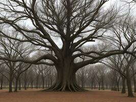 árbol hermosa cerca arriba imagen ai generado foto